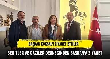 Harp Malulü Gaziler Şehit Dul ve Yetimleri Derneği'nden Başkan Burcu Köksal’a Ziyaret