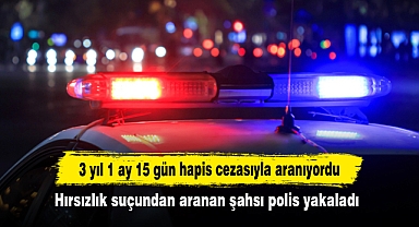 Hırsızlık suçundan aranan şahsı polis yakaladı