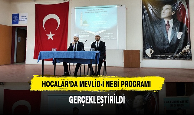 HOCALAR'DA MEVLİD-İ NEBİ PROGRAMI GERÇEKLEŞTİRİLDİ