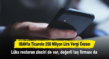 IBAN'la Ticarete 250 Milyon Lira Vergi Cezası