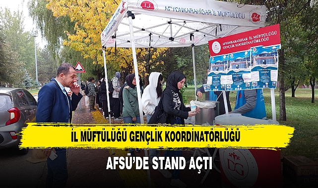 İl Müftülüğü Gençlik Koordinatörlüğü AFSÜ’de Stant Açtı
