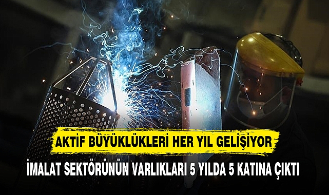 İMALAT SEKTÖRÜNÜN VARLIKLARI 5 YILDA 5 KATINA ÇIKTI