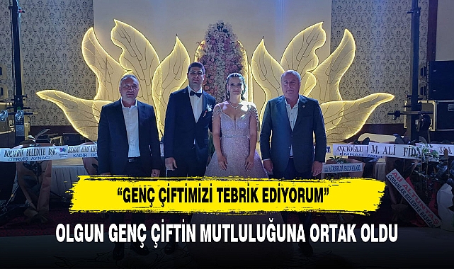 İYİ Parti Afyonkarahisar Milletvekili Hakan Şeref Olgun, Genç Çiftin Nişan Törenine Katıldı