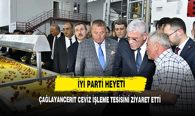 İYİ Parti Heyeti Çağlayancerit Ceviz İşleme Tesisini Ziyaret Etti