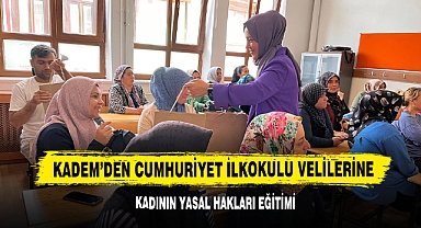 KADEM'den Cumhuriyet İlkokulu Velilerine Kadının Yasal Hakları Eğitimi