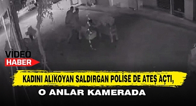 Kadını Alıkoyan Saldırgan Polise De Ateş Açtı, O Anlar Kamerada