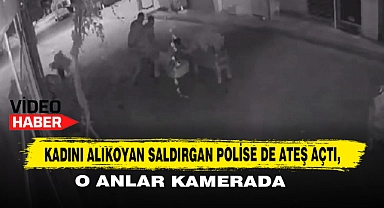 Kadını Alıkoyan Saldırgan Polise De Ateş Açtı, O Anlar Kamerada