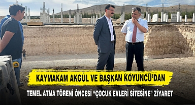Kaymakam Akgül Ve Başkan Koyuncu’dan “Çocuk Evleri Sitesine” Ziyaret