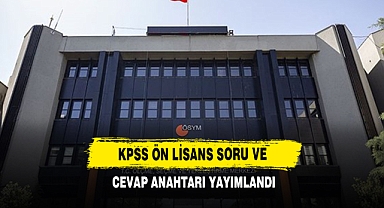 KPSS Ön Lisans Soru Ve Cevap Anahtarı Yayımlandı