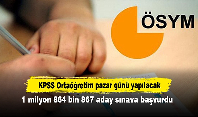 KPSS Ortaöğretim pazar günü yapılacak