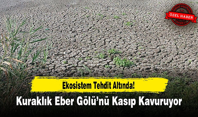 Kuraklık Eber Gölü’nü Kasıp Kavuruyor: Ekosistem Tehdit Altında!