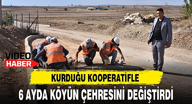 KURDUĞU KOOPERATİFLE 6 AYDA KÖYÜN ÇEHRESİNİ DEĞİŞTİRDİ