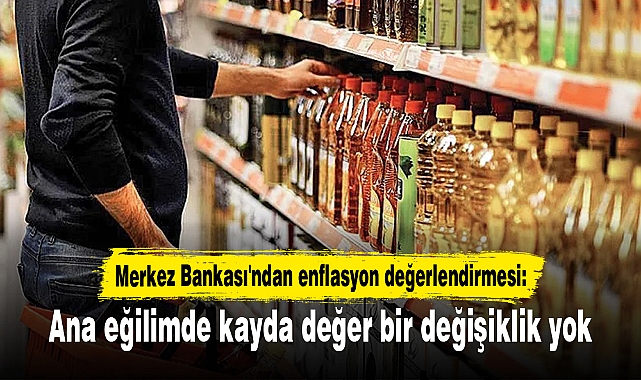 Merkez Bankası'ndan enflasyon değerlendirmesi: Ana eğilimde kayda değer bir değişiklik yok