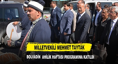 Milletvekili Mehmet Taytak Bolvadin'de Ahilik Haftası Programına Katıldı