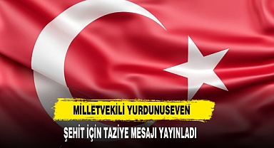 Milletvekili Yurdunuseven Şehit İçin Taziye Mesajı Yayınladı