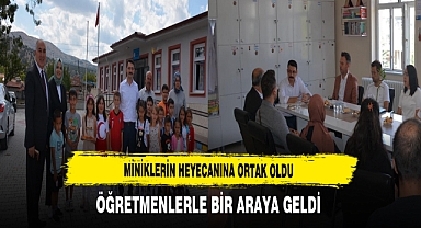 Miniklerin Heyecanına Ortak Oldu Öğretmenlerle Bir Araya Geldi