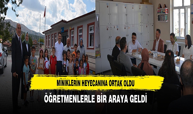 Miniklerin Heyecanına Ortak Oldu Öğretmenlerle Bir Araya Geldi