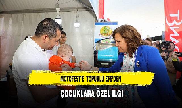 Motofest’e  Topuklu Efe’den Çocuklara Özel İlgi
