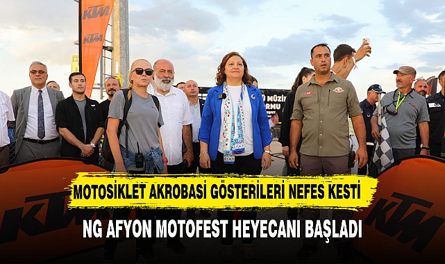 MOTOSİKLET AKROBASİ GÖSTERİLERİ NEFES KESTİ