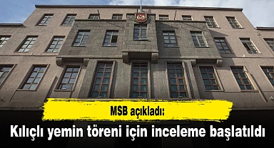 MSB açıkladı: Kılıçlı yemin töreni için inceleme başlatıldı
