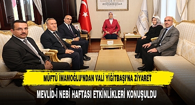 Müftü İmamoğlu’ndan Vali Yiğitbaşı’na Ziyaret