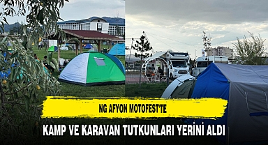 NG Afyon Motofest'te Kamp ve Karavan Tutkunları Yerini Aldı