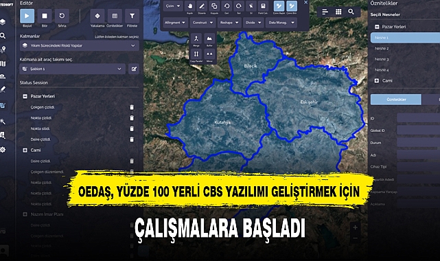 OEDAŞ, YÜZDE 100 YERLİ CBS YAZILIMI GELİŞTİRMEK İÇİN ÇALIŞMALARA BAŞLADI