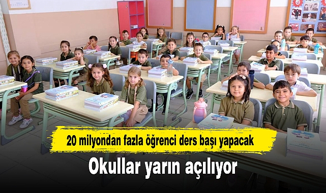 Okullar yarın açılıyor