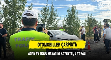Otomobiller Çarpıştı: Anne Ve Oğlu Hayatını Kaybetti, 2 Yaralı