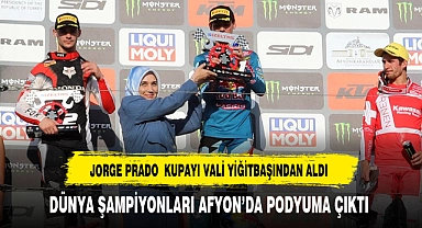 ŞAMPİYONA  BİRİNCİSİ PRADO ÖDÜLÜNÜ VALİ YİĞİTBAŞINDAN ALDI