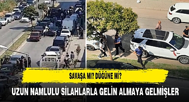 Savaşa Mı? Düğüne Mi? Uzun Namlulu Silahlarla Gelin Almaya Gelmişler