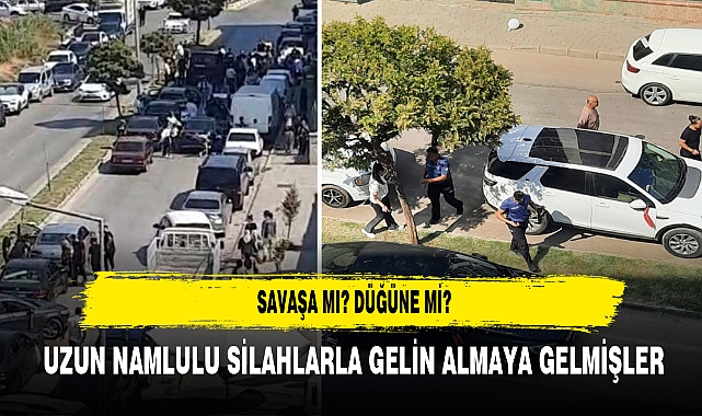Savaşa Mı? Düğüne Mi?  Uzun Namlulu Silahlarla Gelin Almaya Gelmişler
