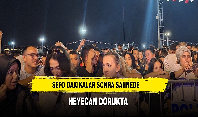 Sefo Dakikalar Sonra Sahnede!