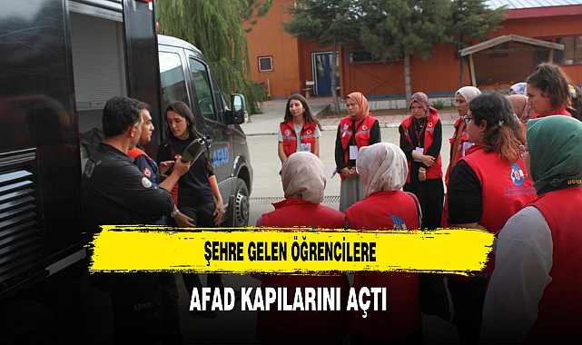 Şehre Gelen Öğrencilere AFAD Kapıları Açtı