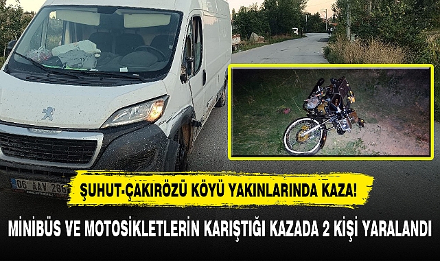 ŞUHUT-ÇAKIRÖZÜ KÖYÜ YAKINLARINDA KAZA!