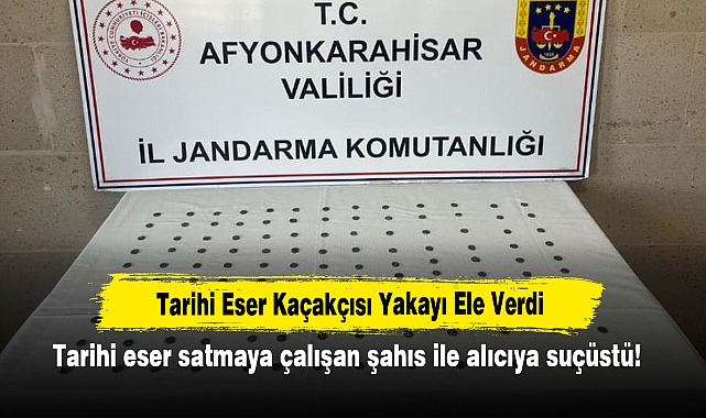 Tarihi Eser Kaçakçısı Yakayı Ele Verdi: Tarihi eser satmaya çalışan şahıs ile alıcıya suçüstü!