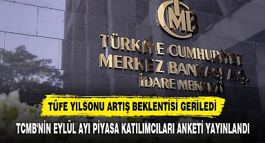 TCMB'NİN EYLÜL AYI PİYASA KATILIMCILARI ANKETİ YAYINLANDI