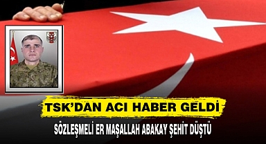 TSK’DAN ACI HABER GELDİ! SÖZLEŞMELİ ER MAŞALLAH ABAKAY ŞEHİT DÜŞTÜ