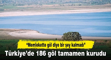 Türkiye’de 186 göl tamamen kurudu