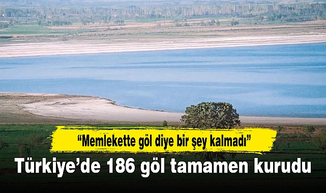 Türkiye’de 186 göl tamamen kurudu