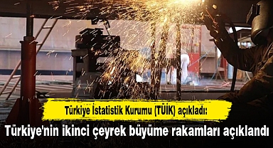 Türkiye'nin ikinci çeyrek büyüme rakamları açıklandı