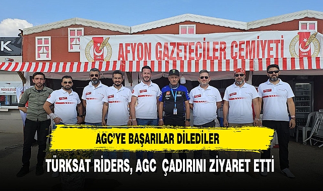 TÜRKSAT RİDERS, AGC  ÇADIRINI ZİYARET ETTİ