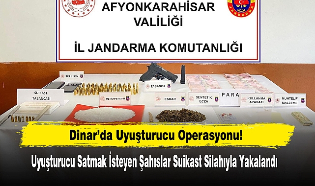Uyuşturucu Satmak İsteyen Şahıslar Suikast Silahıyla Yakalandı