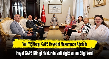 Vali Yiğitbaşı, GAPS Heyetini Makamında Ağırladı
