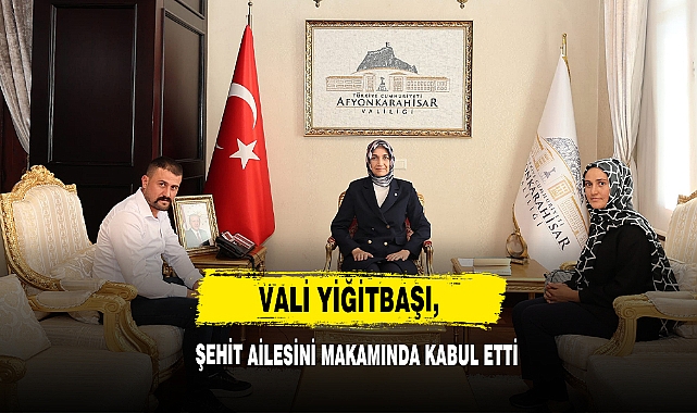 Vali Yiğitbaşı, Şehit Ailesini Makamında Kabul Etti