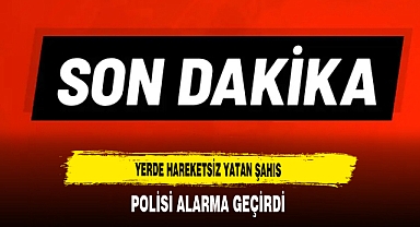 Yerde Hareketsiz Yatan Şahıs Polisi Alarma Geçirdi