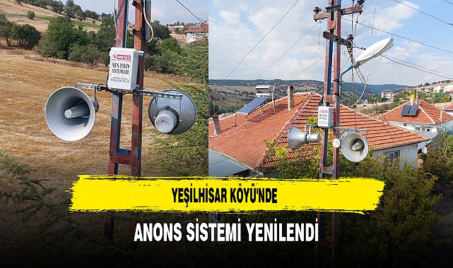 Yeşilhisar Köyü'nde Anons Sistemi Yenilendi