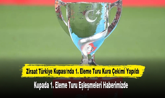 Ziraat Türkiye Kupası'nda 1. Eleme Turu Kura Çekimi Yapıldı