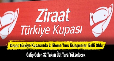 Ziraat Türkiye Kupası'nda 2. Eleme Turu Eşleşmeleri Belli Oldu