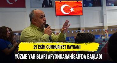 29 Ekim Cumhuriyet Bayramı Yüzme Yarışları Afyonkarahisar’da Başladı
